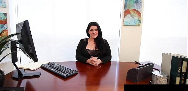  Plump Pussy Angelina Castro Stuffs Her Curvy Cunt In Office!